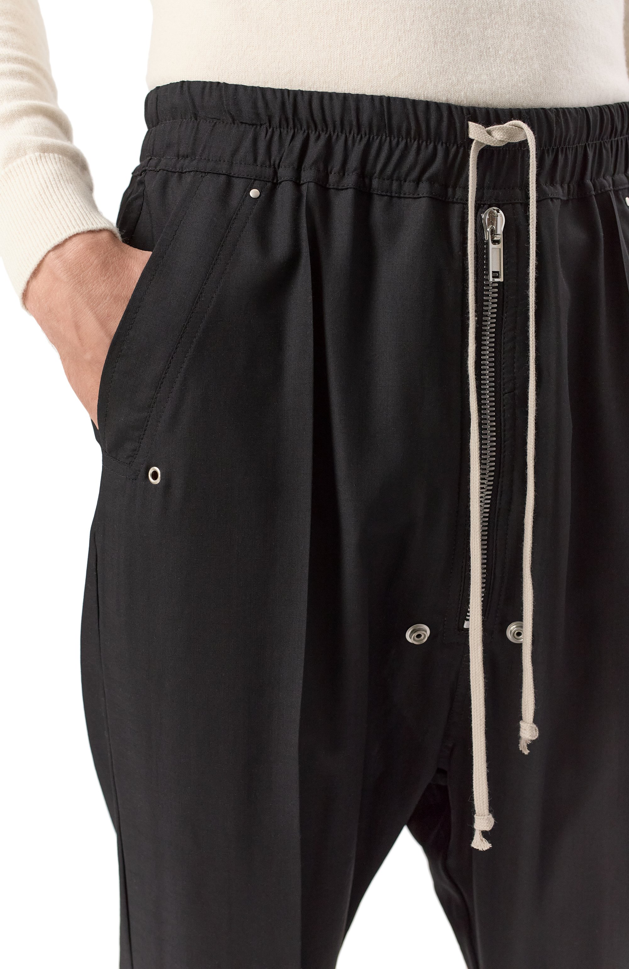 Шерстяные брюки RICK OWENS, арт. RU01E5361/WG, фото 5