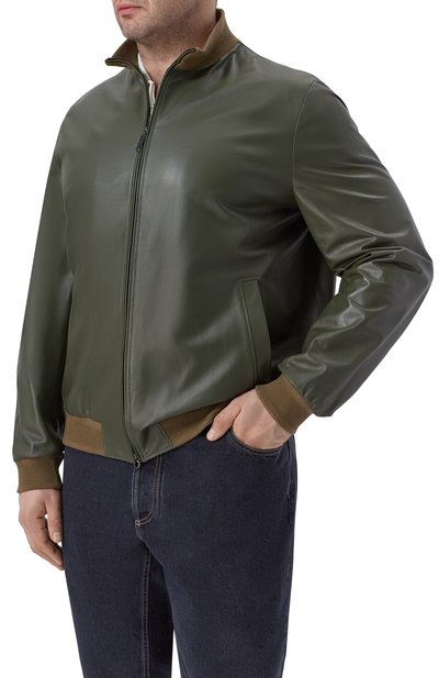 Кожаный бомбер STEFANO RICCI, арт. M7J6100260/NPNUV5_001, фото 3