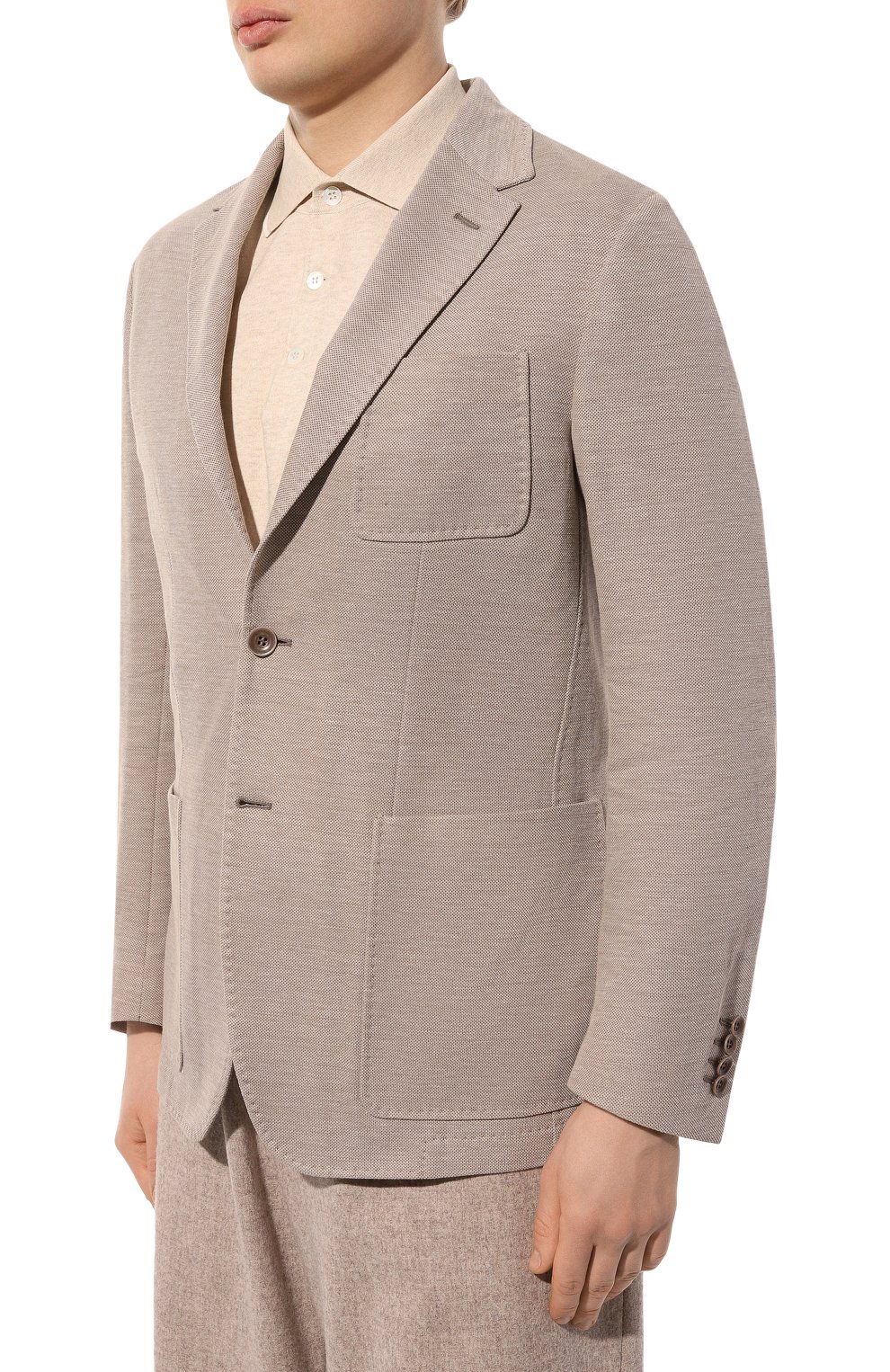 Хлопковый пиджак CANALI, арт. J0147/JJ01974, фото 3