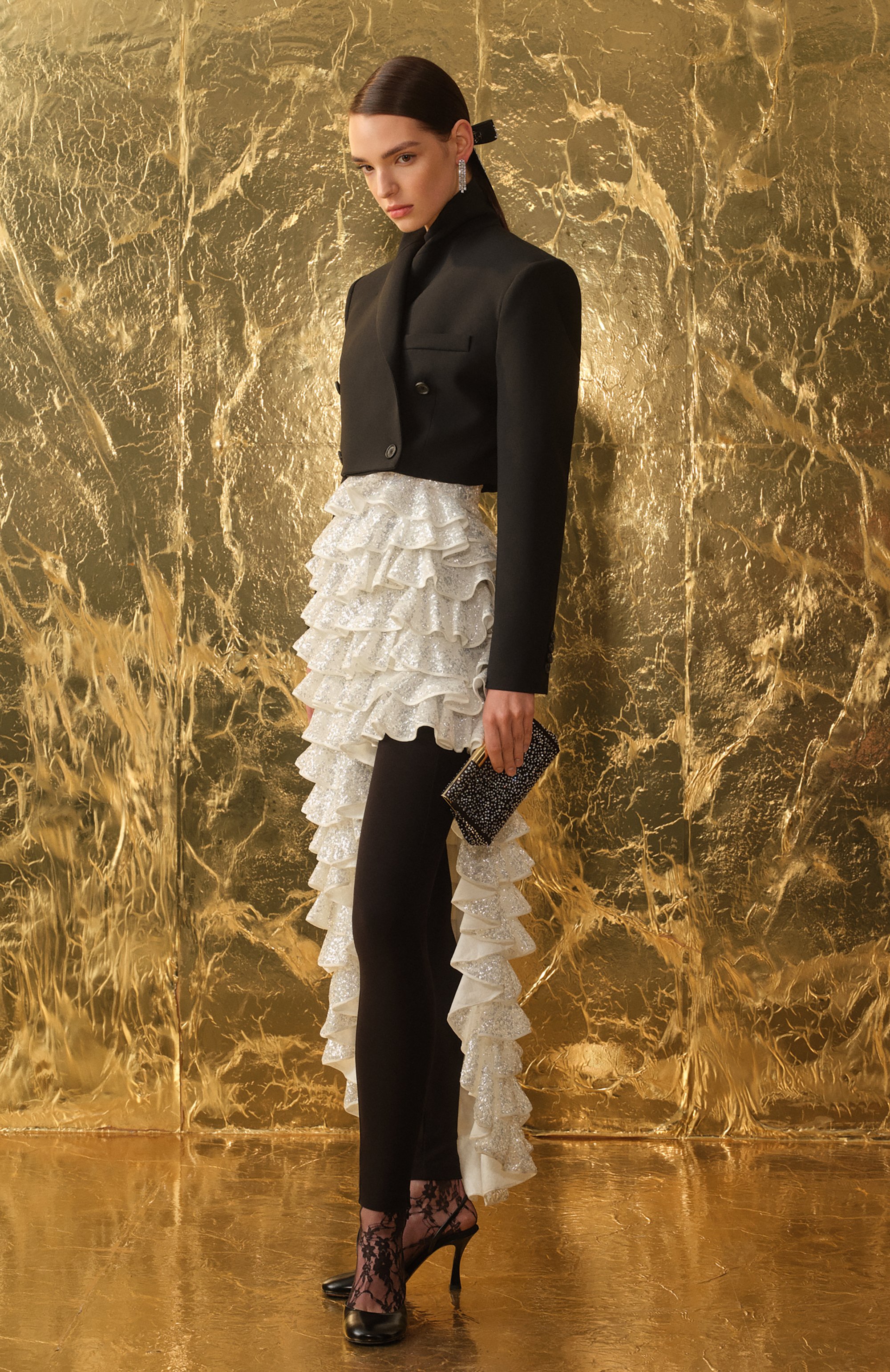 Платье с отделкой пайетками GIAMBATTISTA VALLI, арт. 24FWSVTE5085-86GUE, фото 6