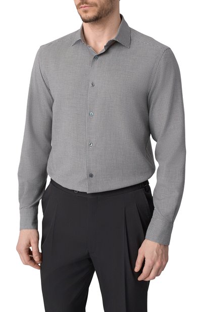 Рубашка из хлопка и кашемира ZEGNA, арт. SRF5/UEX45A8, фото 3