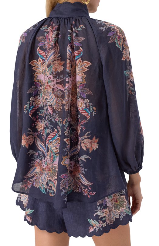 Блузка Zimmermann 4273TSS251 Синий  4273TSS251 Фото 4