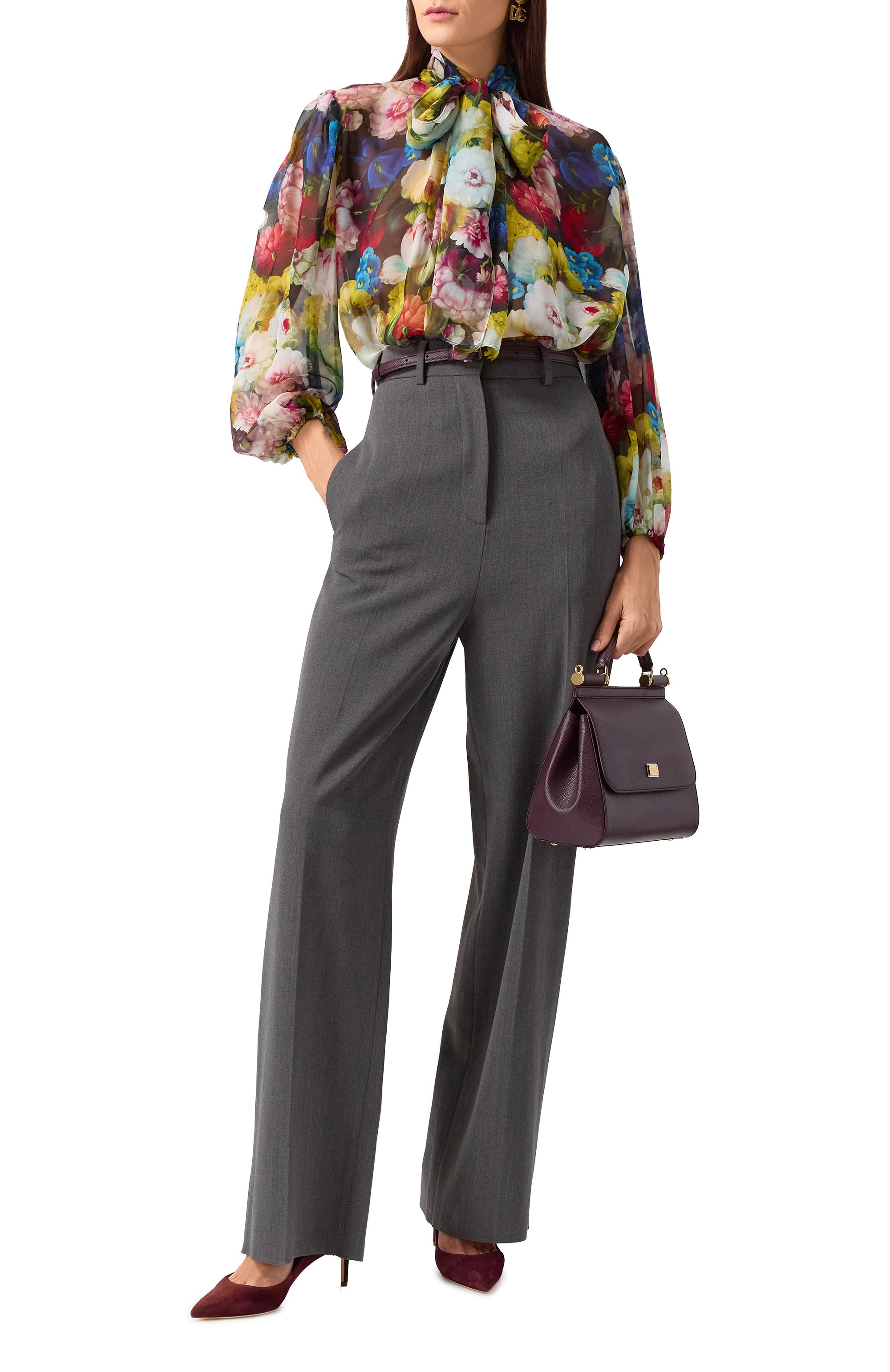 Шелковая блузка DOLCE & GABBANA, арт. F5R62T/IS1SR, фото 2