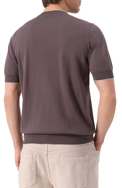 Хлопковый джемпер BRUNELLO CUCINELLI, арт. M29805200, фото 4