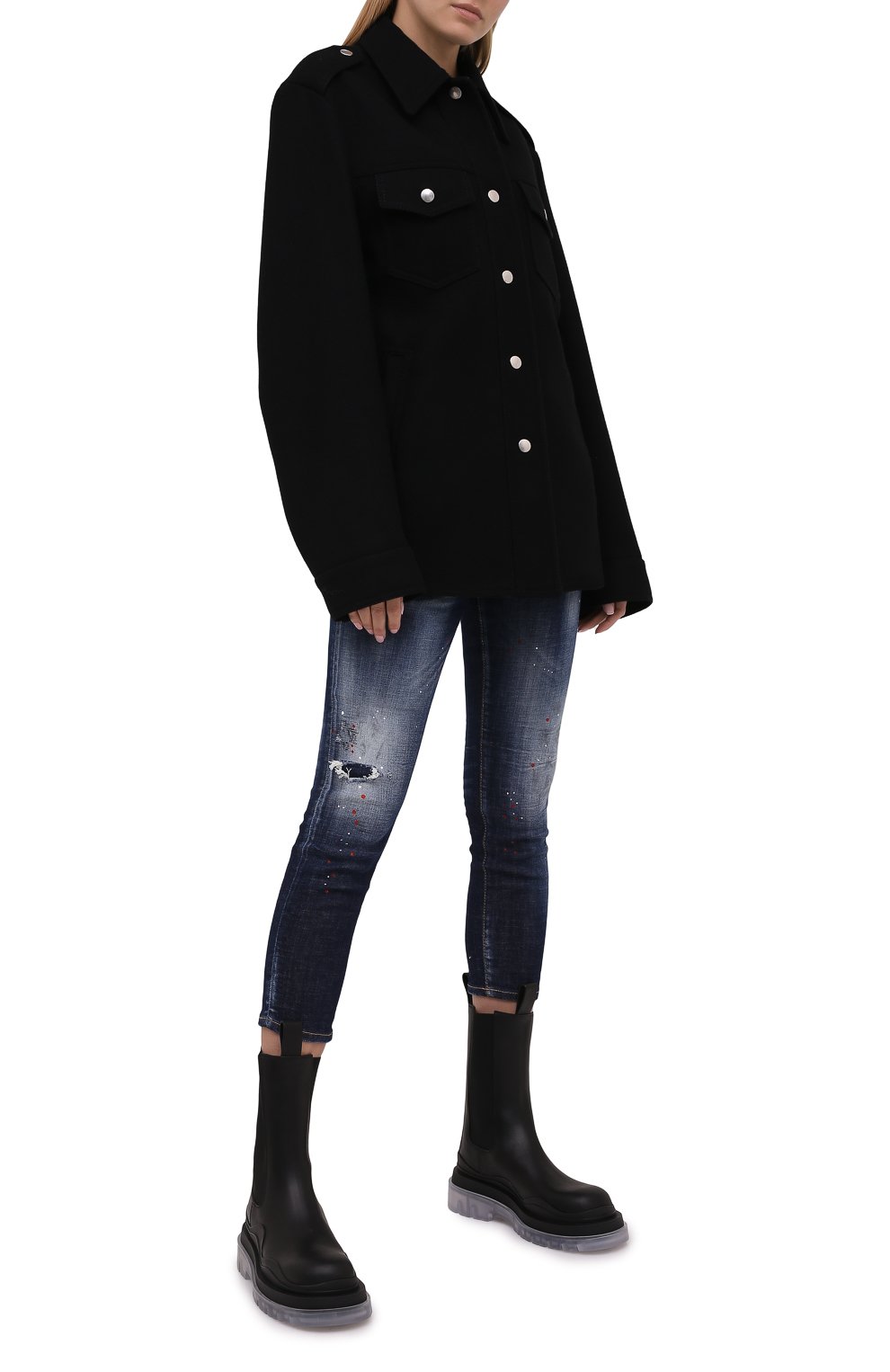 Джинсы DSQUARED2 синего цвета по цене 43900 руб., арт. S72LB0354/S30342, фото 3 Джинсы DSQUARED2, арт. S72LB0354/S30342, фото 3