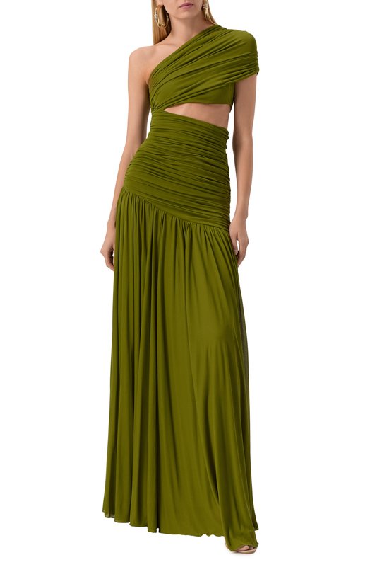 Платье из вискозы и шелка Giambattista Valli 25SSPVCL5122-21JER Зелёный  25SSPVCL5122-21JER Фото 2