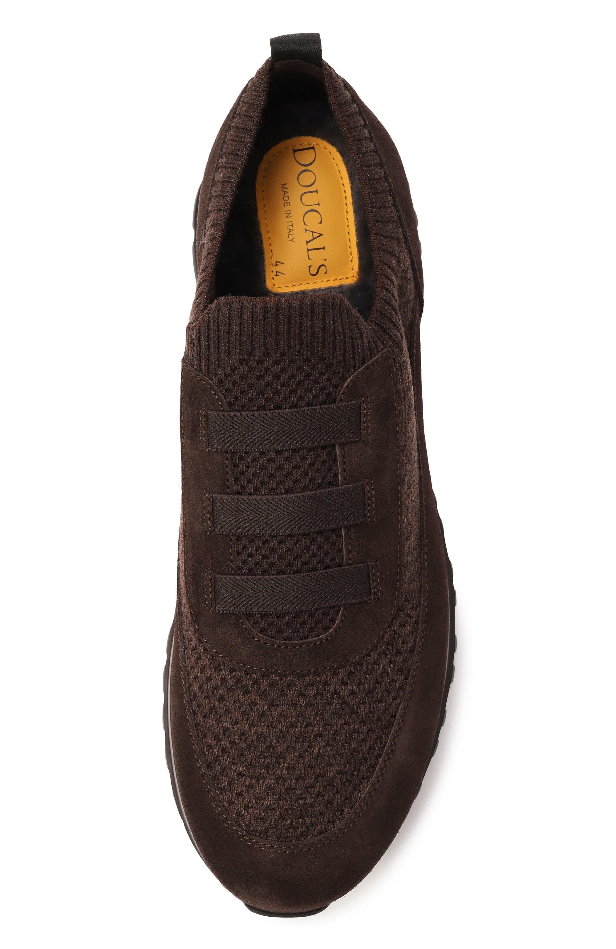 Комбинированные кроссовки DOUCAL'S темно-коричневого цвета по цене 59950 руб., арт. DU3318SYDNPX782T, фото 6 Комбинированные кроссовки DOUCAL'S, арт. DU3318SYDNPX782T, фото 6