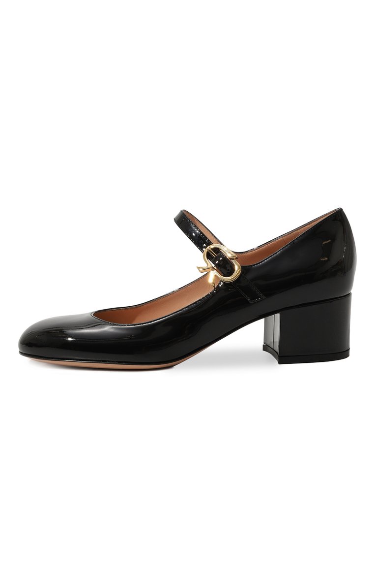 Женские лакированные туфли mary ribbon 45 GIANVITO ROSSI черного цвета, арт. G22101.45RIC.VERNER0 | Фото 4 (Материал внутренний: Натуральная кожа; Подошва: Плоская; Каблук высота: Низкий; Каблук тип: Устойчивый; Материал внешний: Натуральная кожа; Автоматизация состава: Проставлено; Автоматизация ТО: Проставлено)
