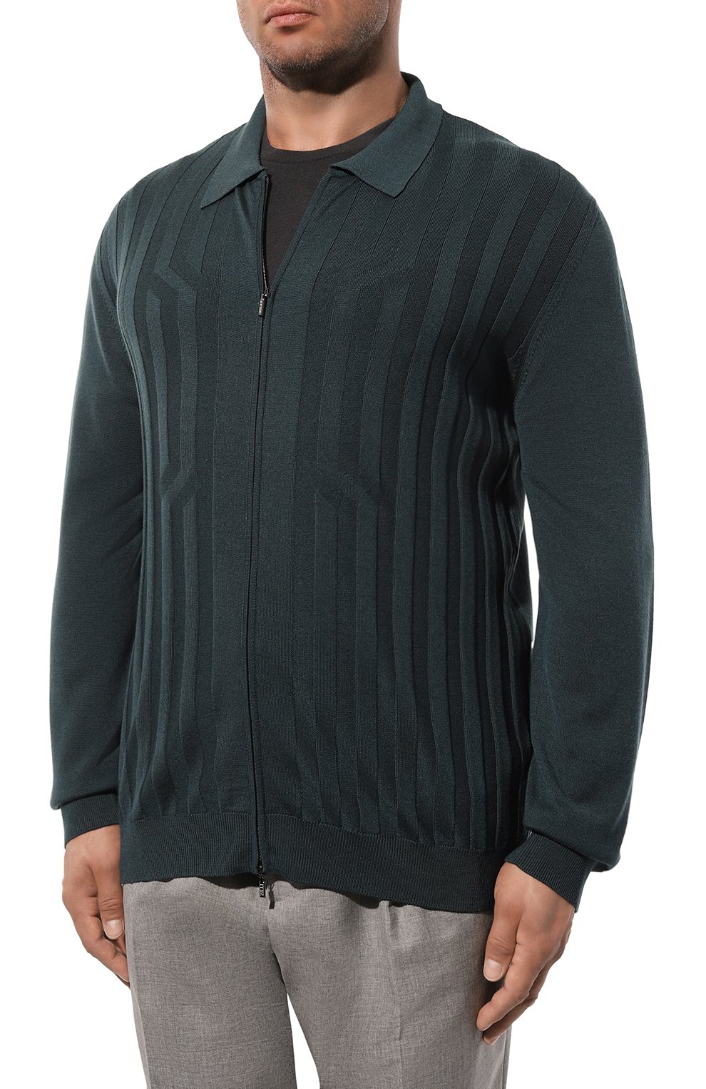 Кардиган из шерсти и шелка ZILLI, арт. KZPC01M0230VCRS00/62, фото 3