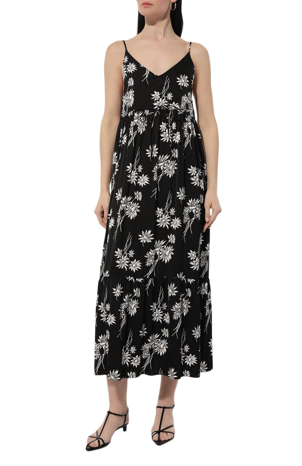 Платье из вискозы A.P.C. черно-белого цвета по цене 43950 руб., арт. VIAKKF35006LZZ, фото 3 Платье из вискозы A.P.C., арт. VIAKKF35006LZZ, фото 3