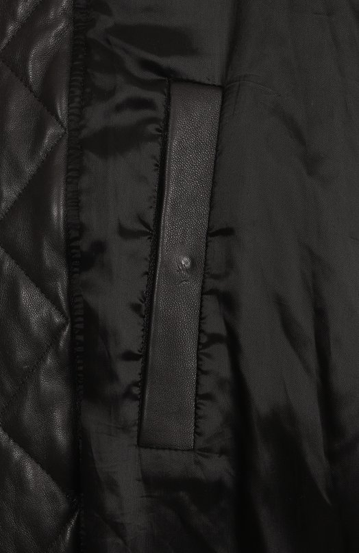 Кожаный бомбер Balenciaga 808911/TMS02 Чёрный  808911/TMS02 Фото 7