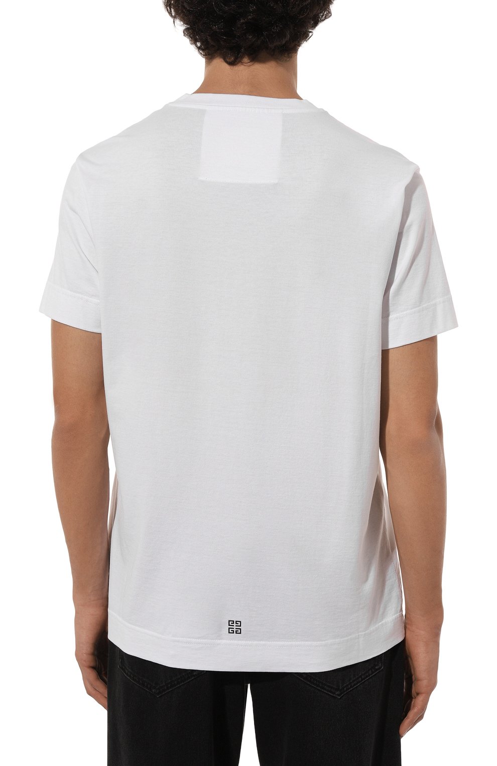 Хлопковая футболка GIVENCHY, арт. BM71H5/3YE6, фото 4