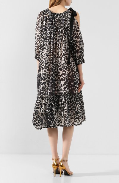 Хлопковое платье DRIES VAN NOTEN леопардового цвета по цене 95600 руб., арт. 201-11089-9002, фото 4 Хлопковое платье DRIES VAN NOTEN, арт. 201-11089-9002, фото 4