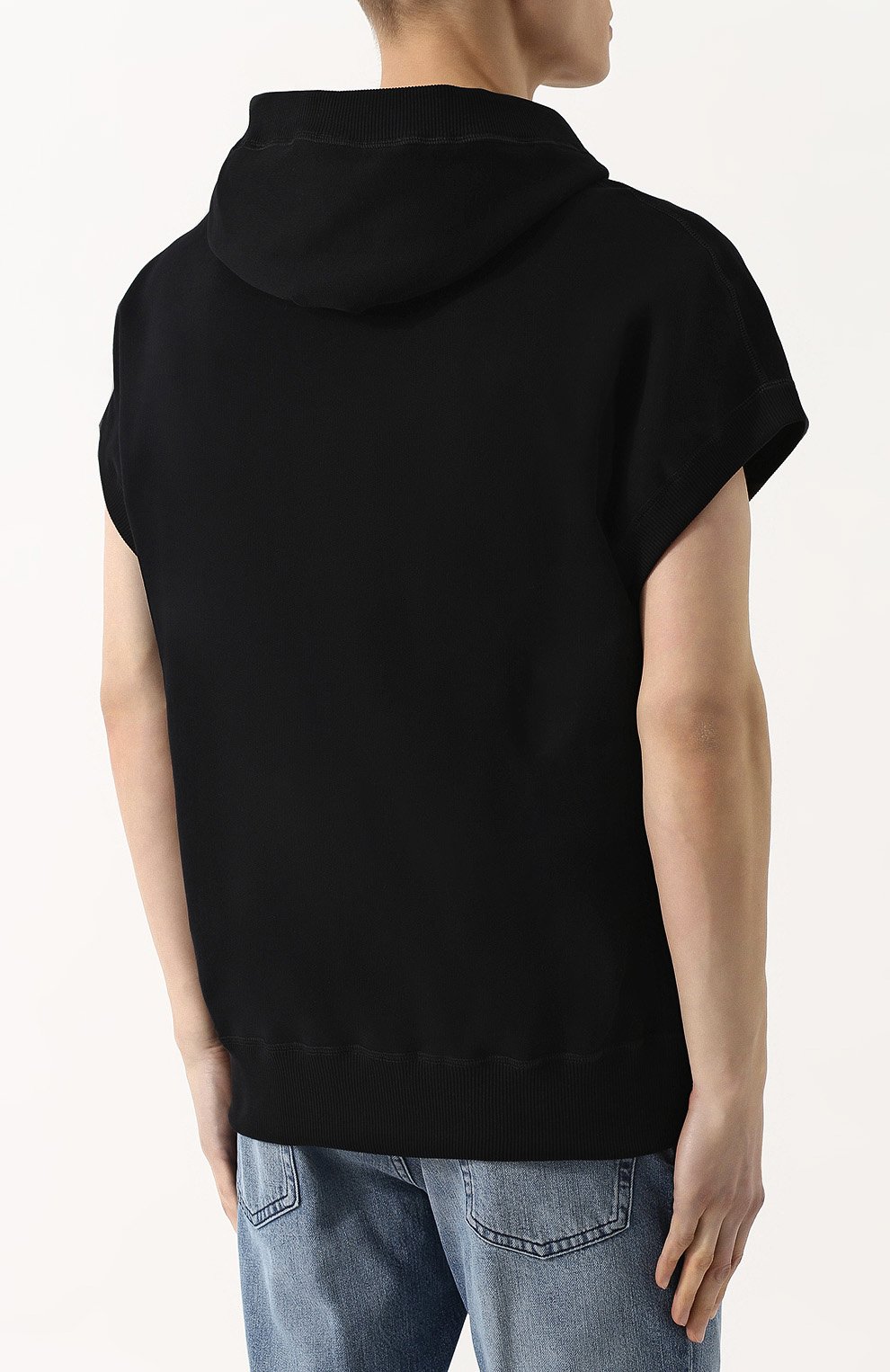 Хлопковое худи с короткими рукавами DOLCE & GABBANA, арт. G9KR6T/FU7DU, фото 4