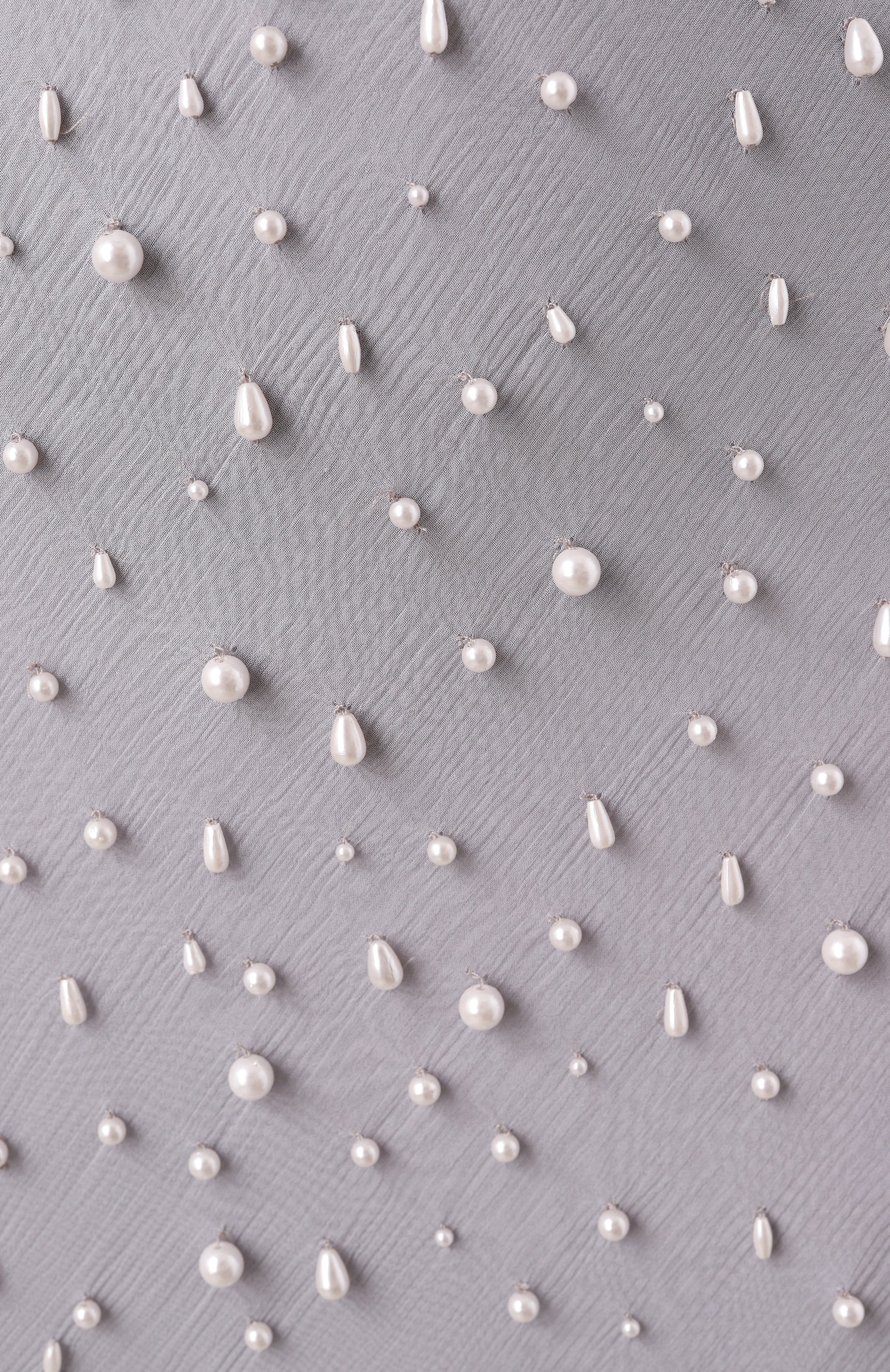 Шелковое платье ALBUS LUMEN серого цвета по цене 162500 руб., арт. AL.RT25.011.PEARLDRESS, фото 6 Шелковое платье ALBUS LUMEN, арт. AL.RT25.011.PEARLDRESS, фото 6