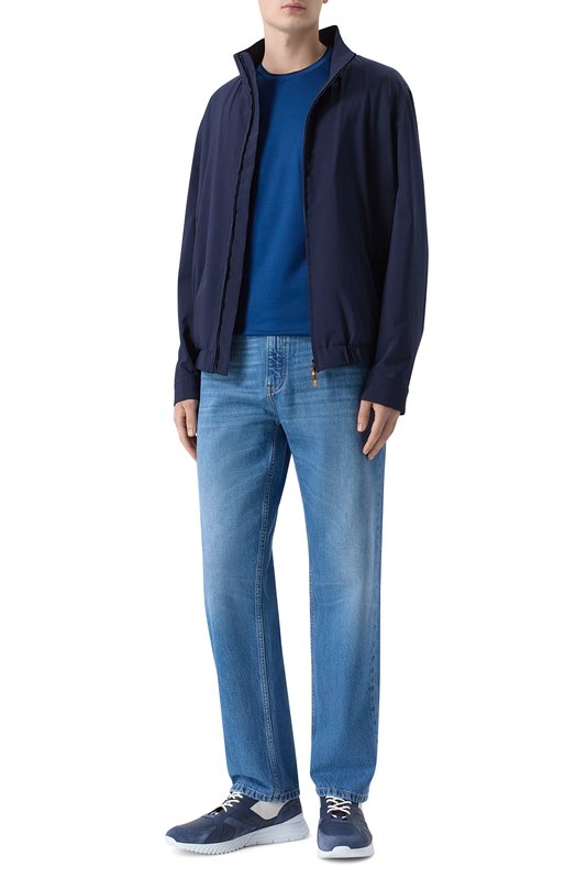 Кожаные кроссовки Stefano Ricci UV689G6676/WYSDP Синий  UV689G6676/WYSDP Фото 2