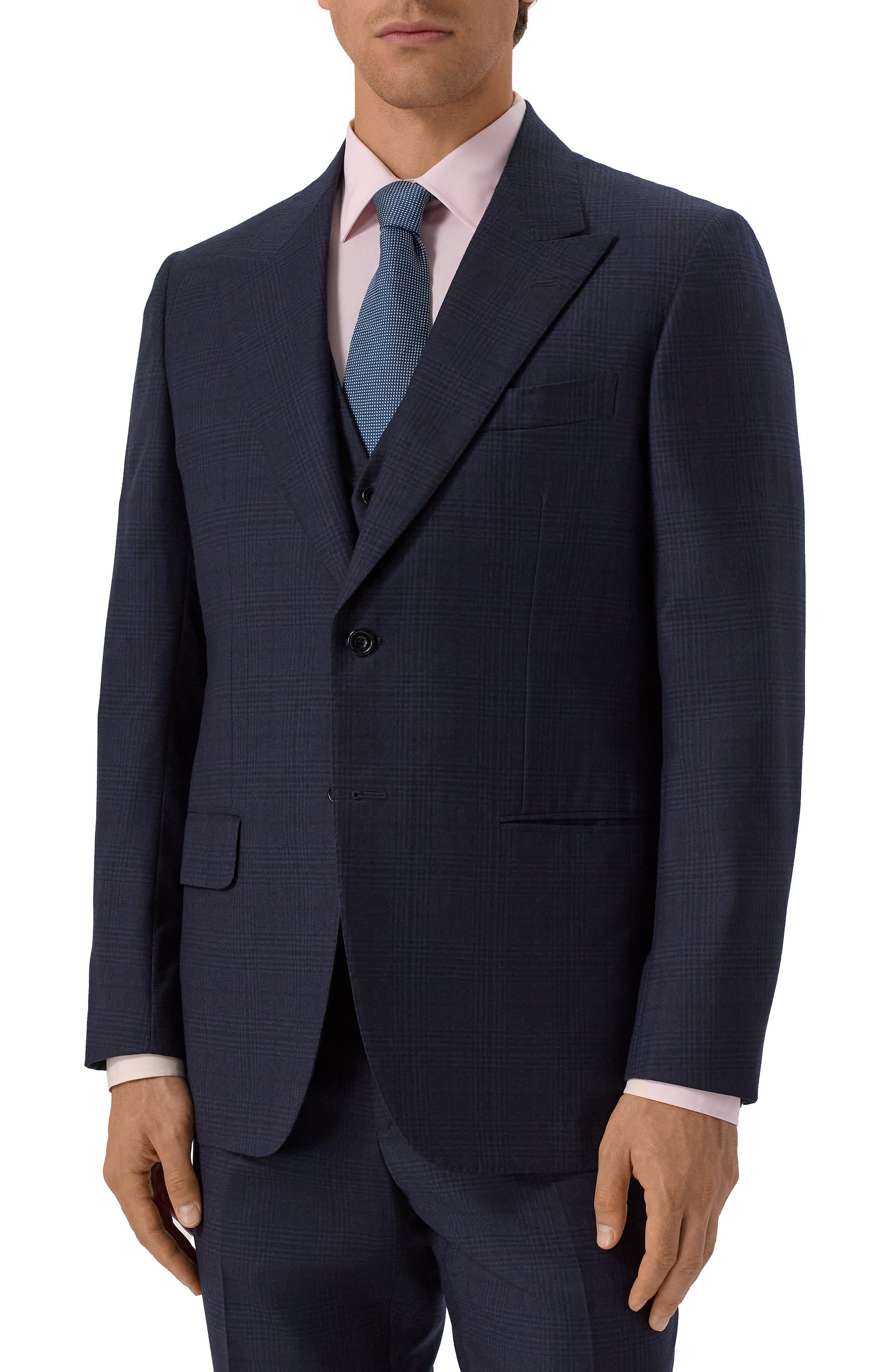 Шерстяной костюм-тройка KITON, арт. UAGL862K02T01, фото 3