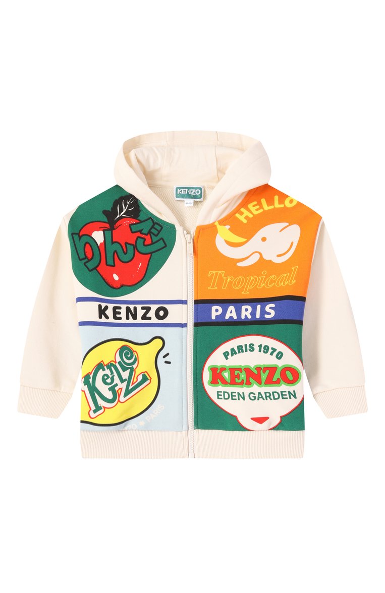 Мужского хлопковая толстовка KENZO кремвого цвета, арт. K61179 | Фото 1 (Материал внешний: Хлопок; Мальчики Кросс-КТ: Толстовка-одежда; Нос: Не проставлено; Региональные ограничения белый список (Axapta Mercury): Не проставлено; Девочки Кросс-КТ: Толстовка-одежда; Ростовка одежда: 3 года | 98 см, 4 года | 104 см, 5 лет | 110 см, 7 лет | 122 см, 12 лет | 152 см, 2 года | 92 см, 9 лет | 134 см)