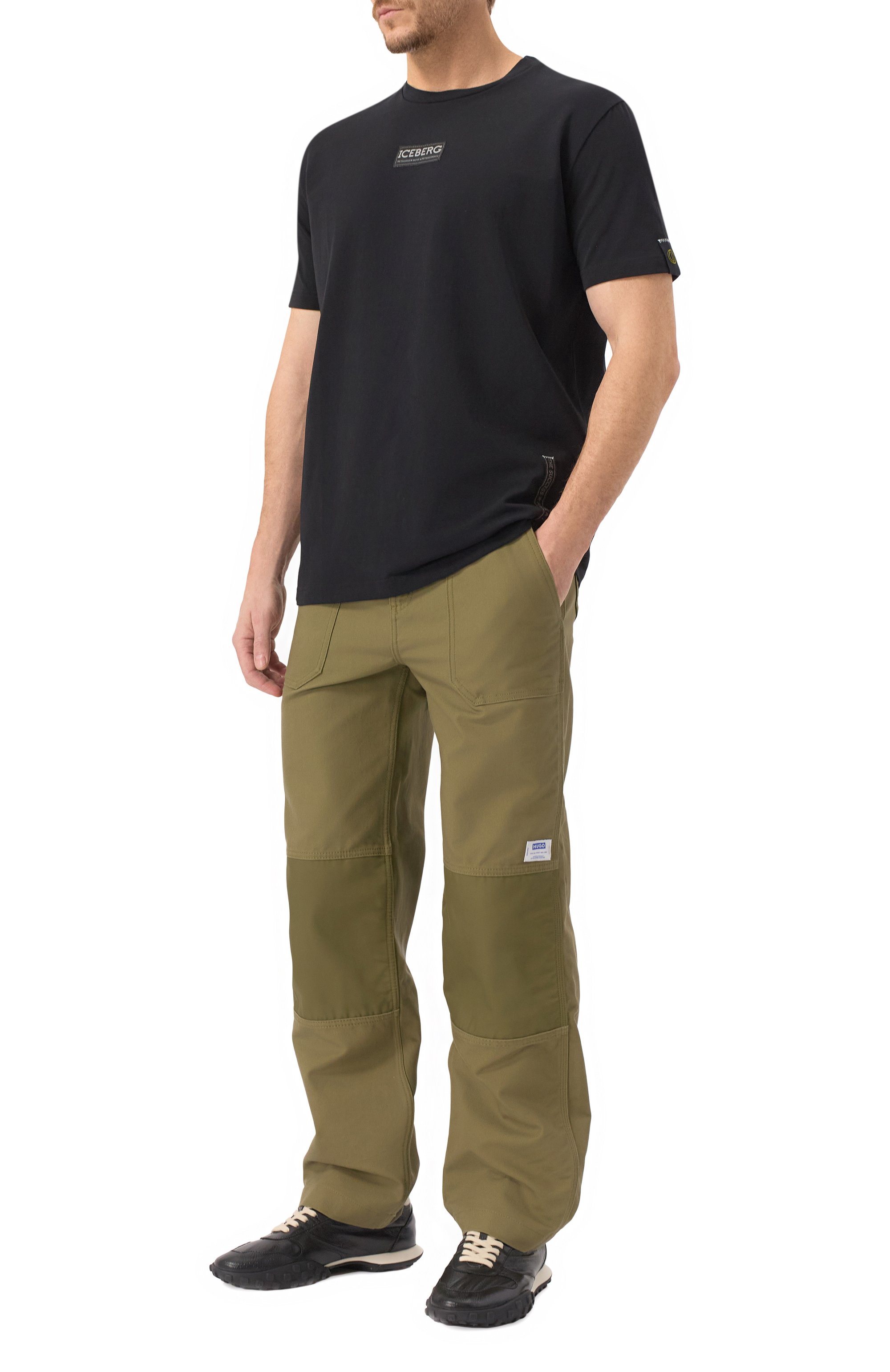 Хлопковые брюки HUGO BLUE, арт. 50535396, фото 2