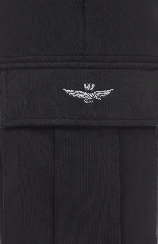 Хлопковые шорты Aeronautica Militare 251BF025F459 Чёрный  251BF025F459 Фото 6