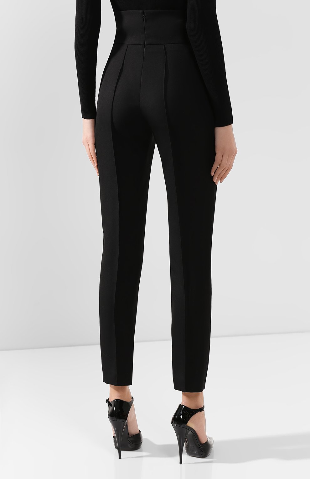 Шерстяные брюки ALEXANDRE VAUTHIER черного цвета по цене 61600 руб., арт. 193PA900 0193-1106, фото 4 Шерстяные брюки ALEXANDRE VAUTHIER, арт. 193PA900 0193-1106, фото 4