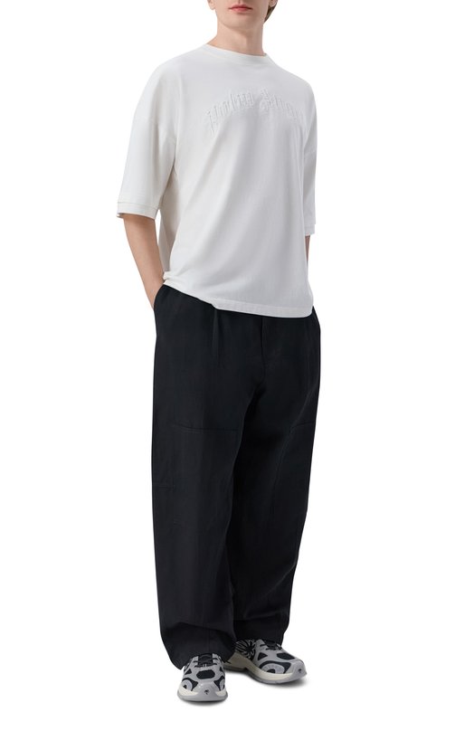 Комбинированные кроссовки Palm Runner Palm Angels PMIA10TS26LEA001 Серый  PMIA10TS26LEA001 Фото 2