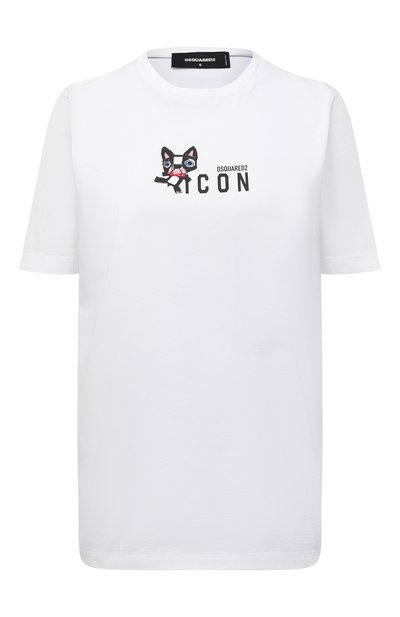 Женская хлопковая футболка DSQUARED2, арт. S80GC0018/S23009