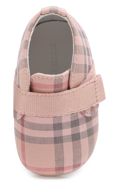 Кожаные пинетки с отделкой BURBERRY, арт. 8006417, фото 4