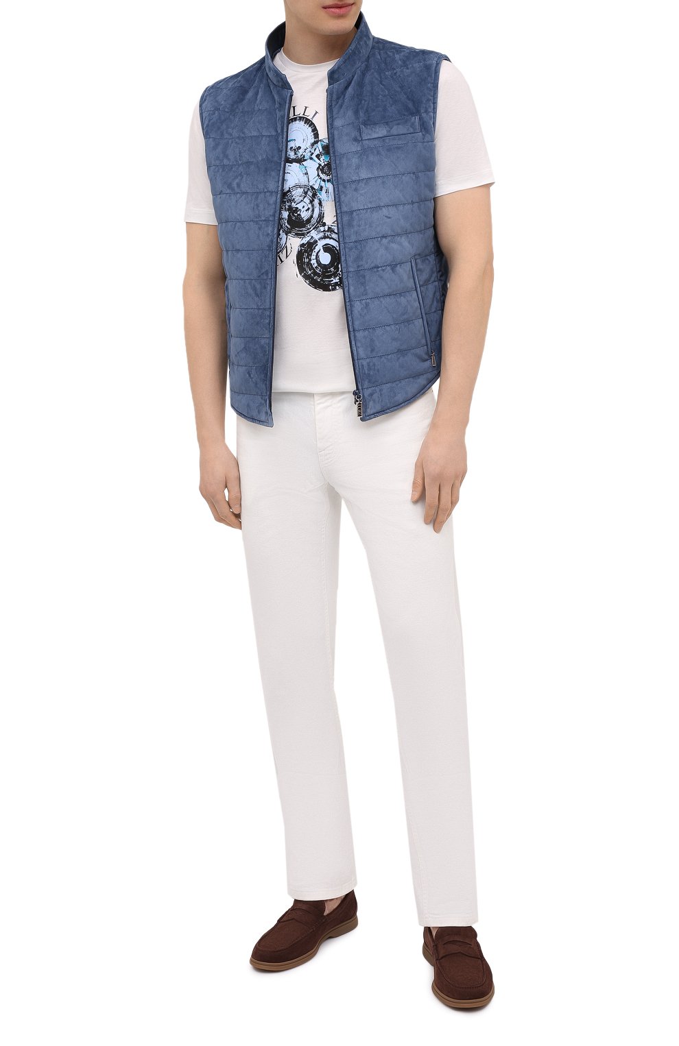 Хлопковая футболка ZILLI, арт. MEV-NT270-BUBB1/MC0, фото 2