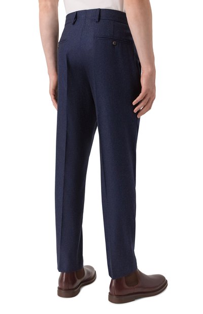 Брюки из шерсти и кашемира COLOMBO темно-синего цвета по цене 165500 руб., арт. PA00554/61088-10, фото 4 Брюки из шерсти и кашемира COLOMBO, арт. PA00554/61088-10, фото 4