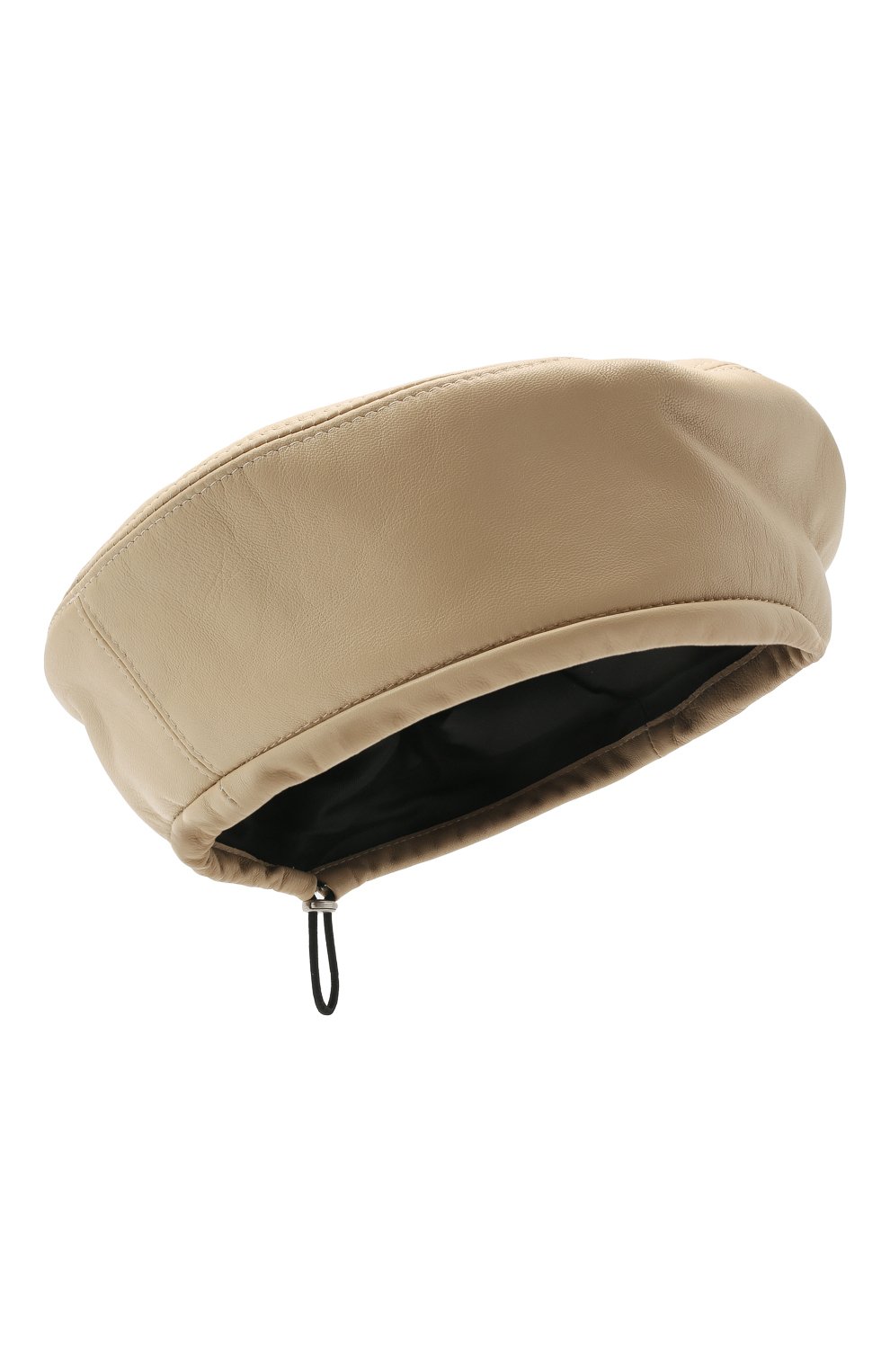 Кожаный берет COCOSHNICK HEADDRESS, арт. beretbeige, фото 1