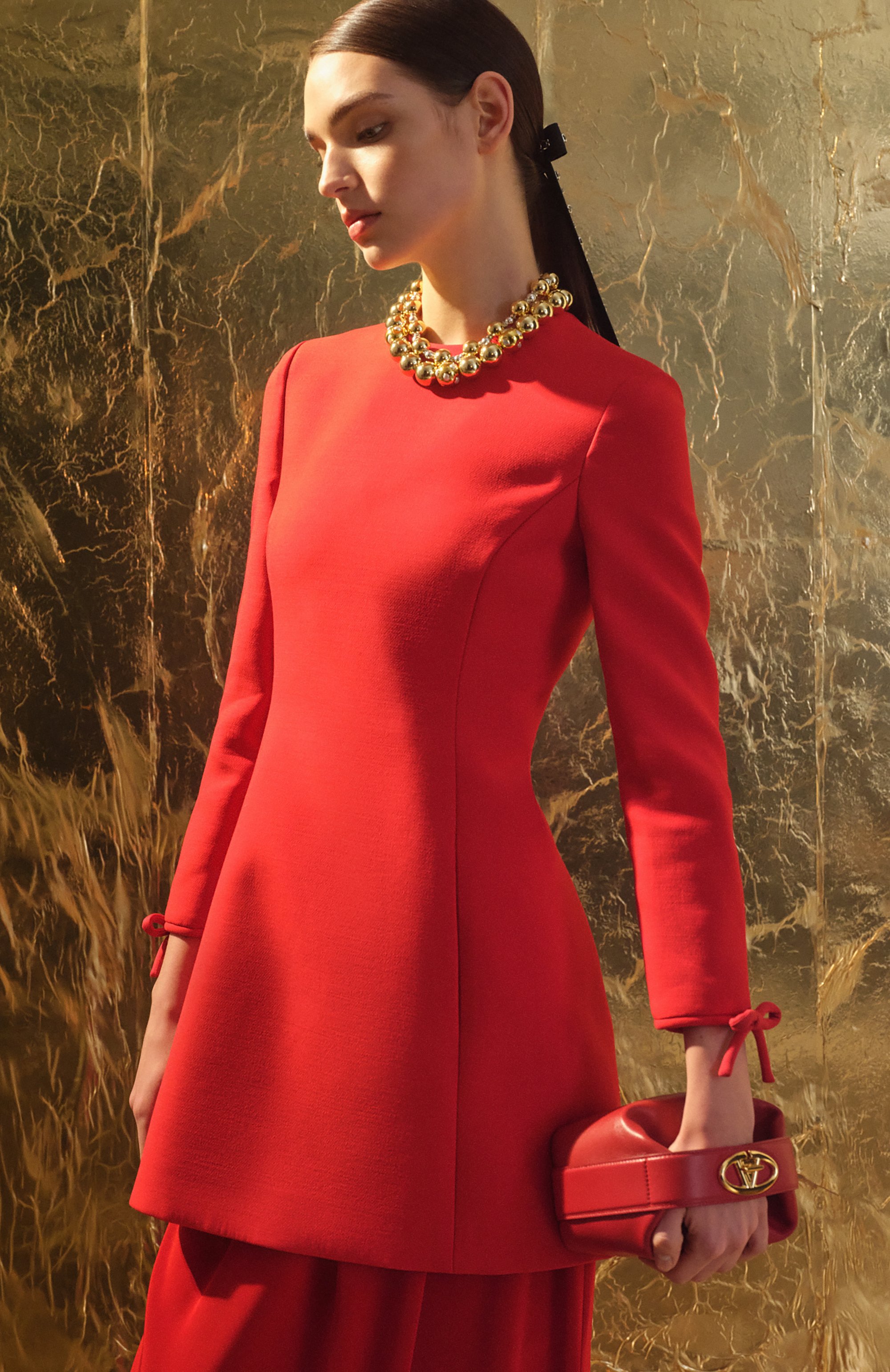 Платье из шерсти и шелка VALENTINO, арт. 5B3VA9S71CF, фото 6