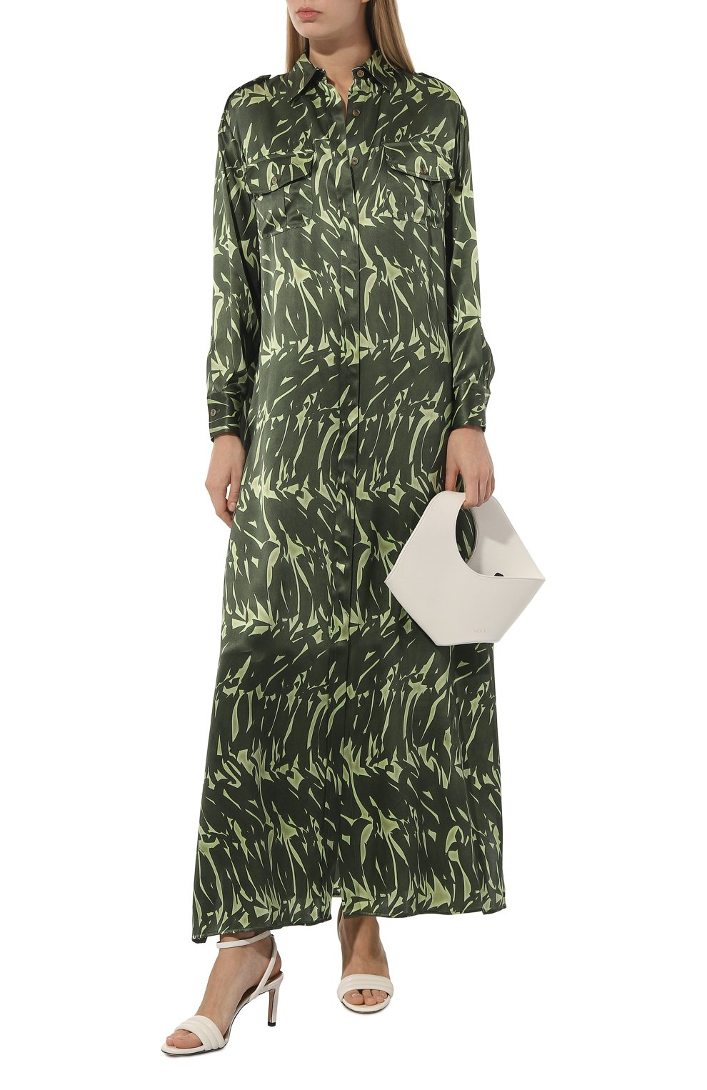 Атласное платье KITON, арт. D47H321K0978C_D47T321K0978C_D47Z321K0978C, фото 2