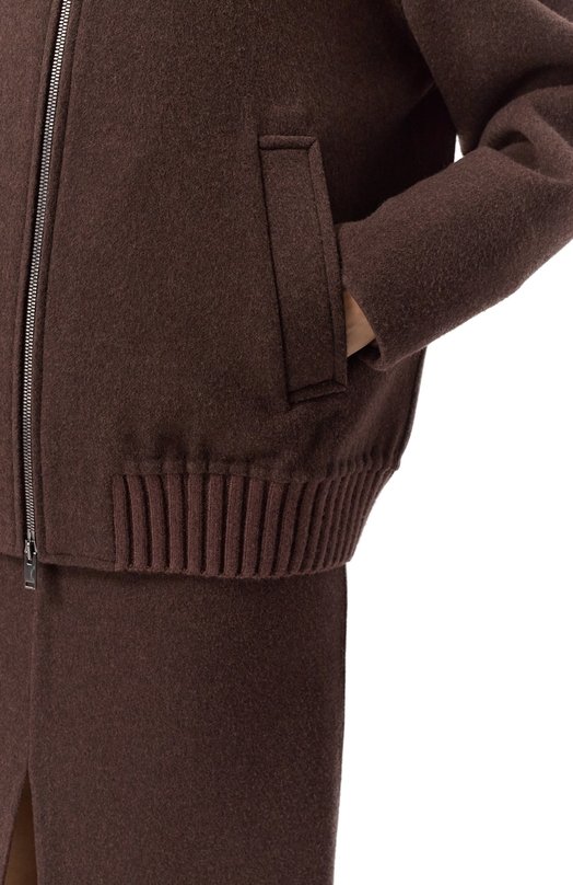 Бомбер из шерсти и кашемира MVST TXTRBCK-Y331-1/LP1446 Коричневый  TXTRBCK-Y331-1/LP1446 Фото 5