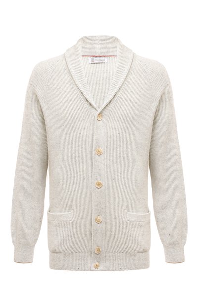 Кардиган из хлопка и льна BRUNELLO CUCINELLI, арт. MCH706106, фото 1