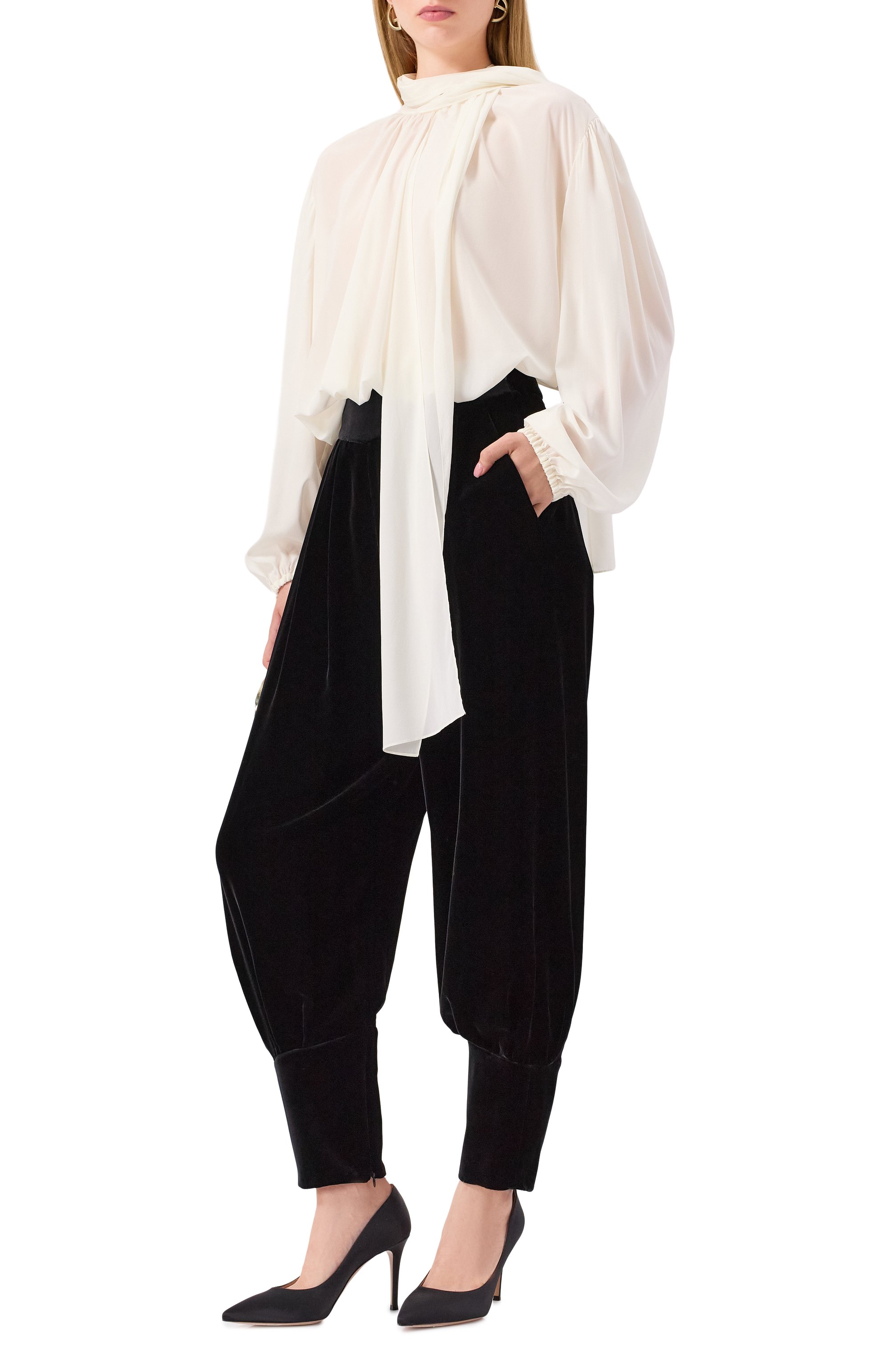 Бархатные брюки GIORGIO ARMANI, арт. GW001601/TE10831, фото 2