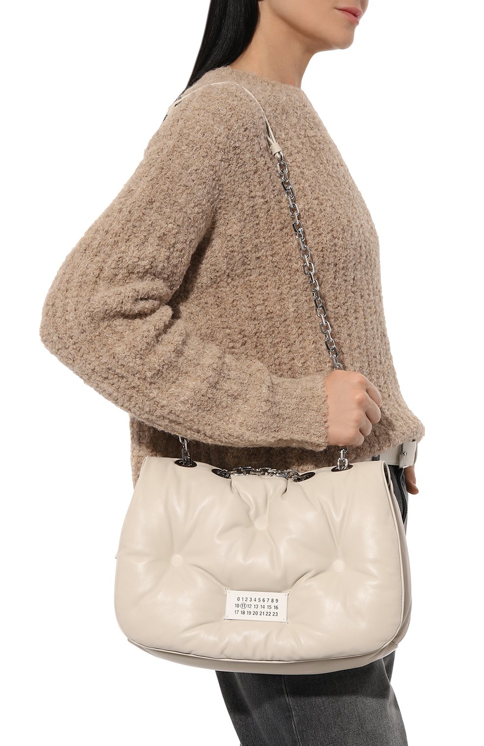 Сумка glam slam MAISON MARGIELA кремового цвета по цене 238500 руб., арт. S56WG0169/P4300, фото 2 Сумка glam slam MAISON MARGIELA, арт. S56WG0169/P4300, фото 2