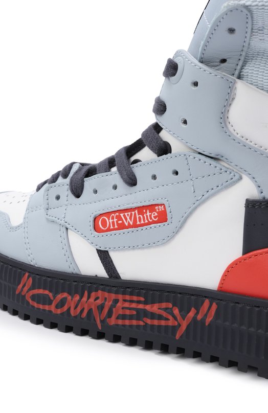 Комбинированные кеды 3.0 Off Court Courtesy Off-White 0MIA065S25LEA0034020 Голубой  0MIA065S25LEA0034020 Фото 7
