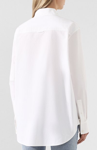 Хлопковая рубашка ACNE STUDIOS белого цвета по цене 22250 руб., арт. AC0122, фото 4 Хлопковая рубашка ACNE STUDIOS, арт. AC0122, фото 4