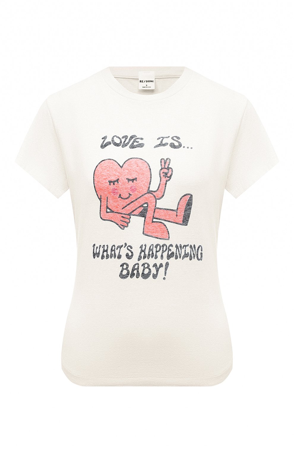 Хлопковая футболка RE/DONE, арт. 024-02WCGT284, фото 1