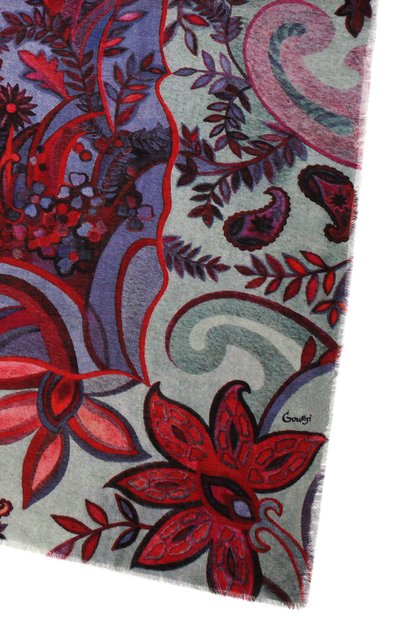 Шаль орнамент цветы GOURJI, арт. 91247422/554472114, фото 4