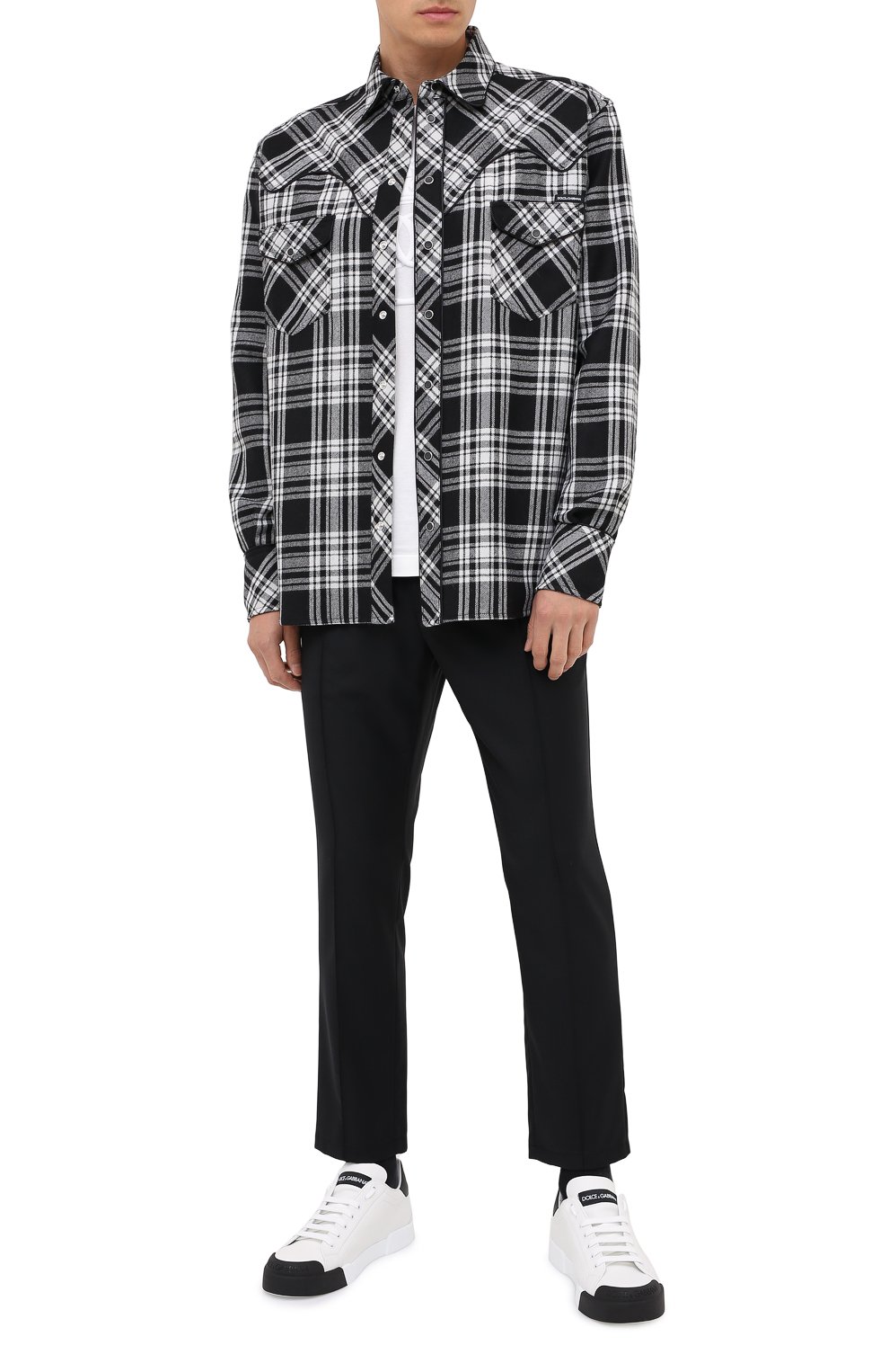 Шерстяная рубашка DOLCE & GABBANA, арт. G5HY2T/FQMG7, фото 2