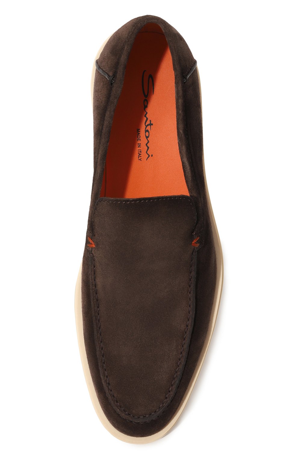 Замшевые лоферы detroit SANTONI, арт. MGDG17824TICBSH6, фото 6