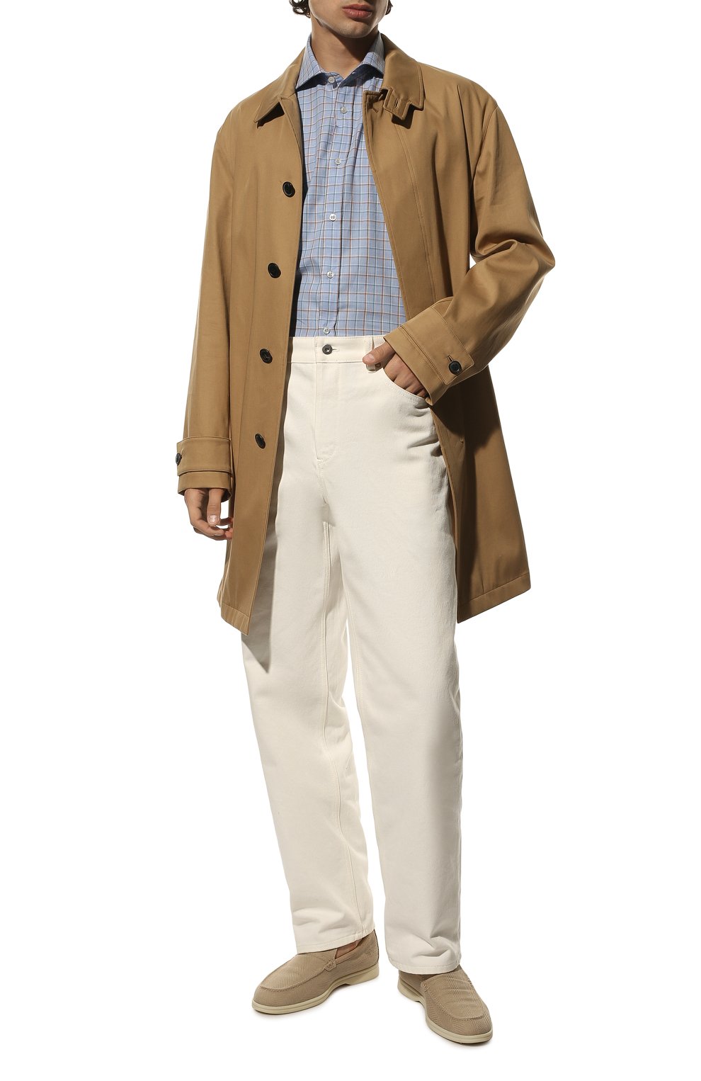 Хлопковая рубашка PAUL&SHARK голубого цвета по цене 25550 руб., арт. 12313096J/C00, фото 2 Хлопковая рубашка PAUL&SHARK, арт. 12313096J/C00, фото 2