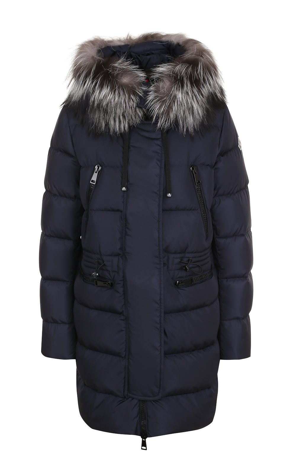 Приталенный стеганый пуховик с меховой отделкой капюшона MONCLER, арт. C2-093-49885-25-54155, фото 1