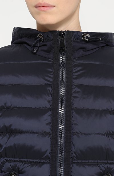 Куртка асимметричного кроя с пуховой вставкой и капюшоном MONCLER, арт. B2-093-84960-00-80449, фото 5