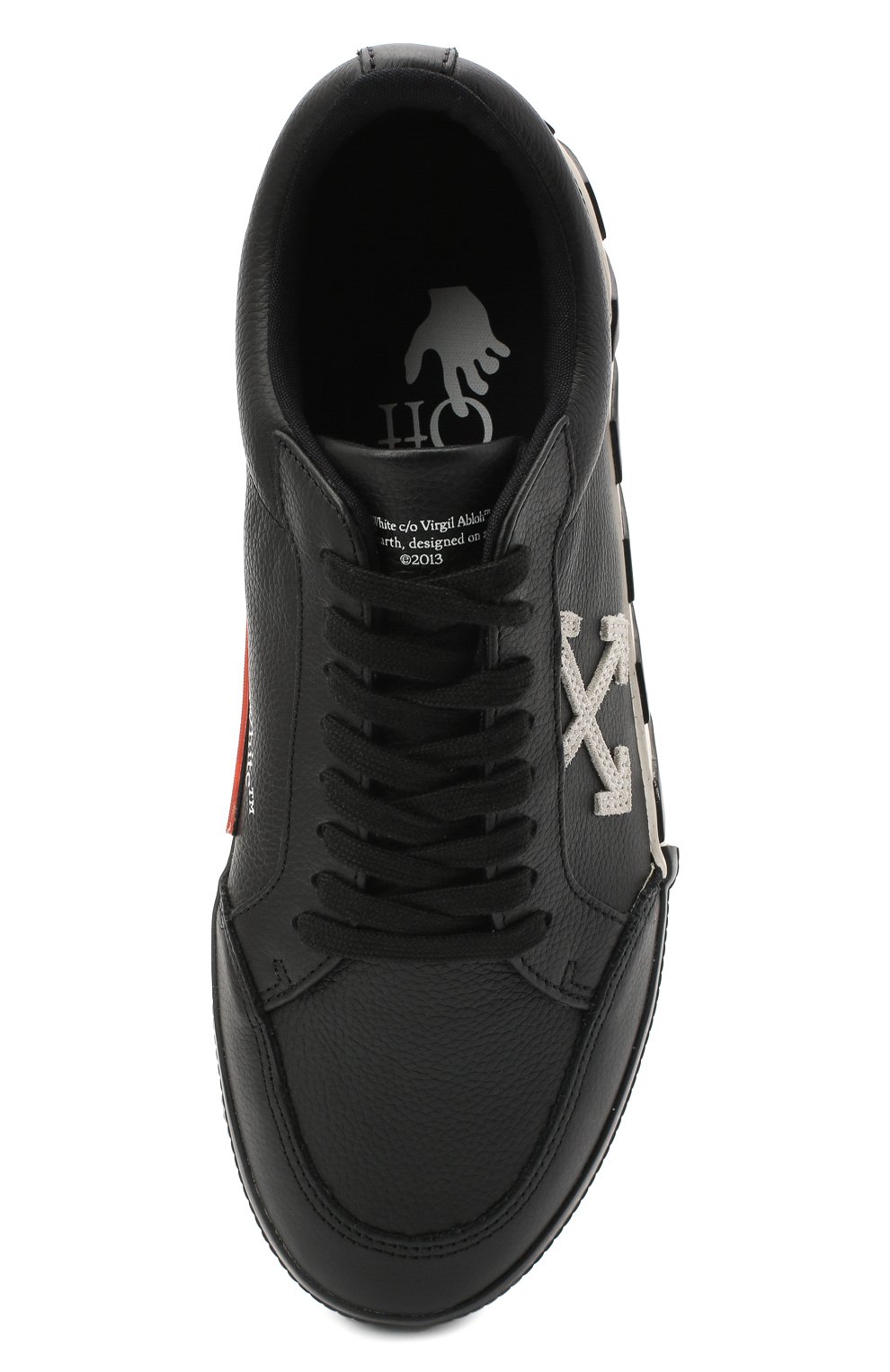 Кожаные кеды vulcanized OFF-WHITE, арт. 0MIA085E20LEA0011001, фото 5