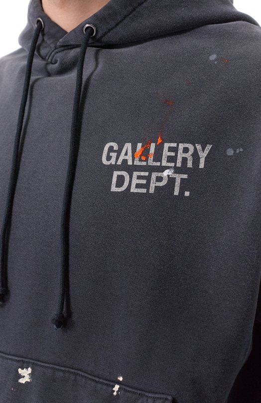 Хлопковое худи Gallery Dept. GPH-50044 Серый  GPH-50044 Фото 5