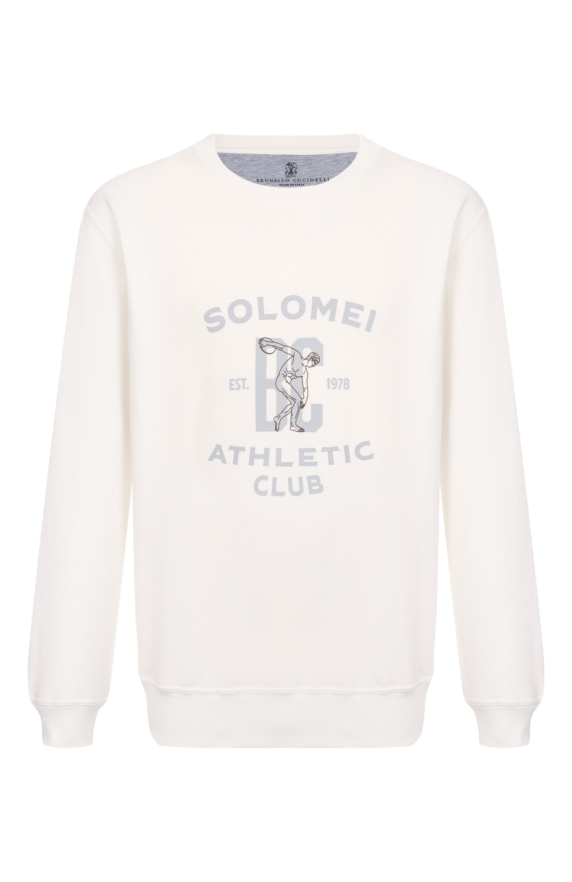 Хлопковый свитшот BRUNELLO CUCINELLI, арт. MW8633380G, фото 1
