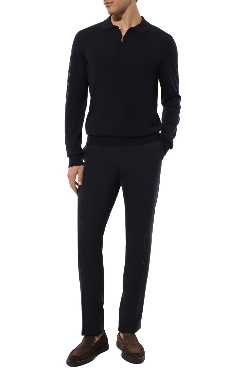 Замшевые лоферы detroit SANTONI, арт. MGDG17824SM0KSJ1, фото 2